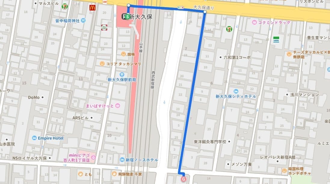 新大久保プティバリアン