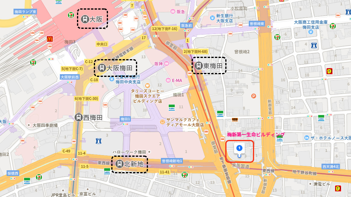 セブンイレブン梅田太融寺店